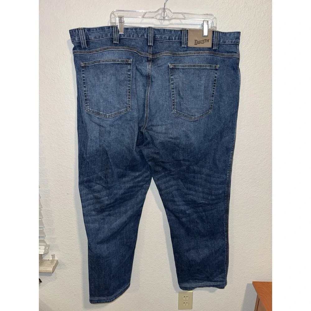 Duluth Trading Co Flex Ballroom Jeans Mens Size 44x29 Relaxed Fit HEMMED Read
